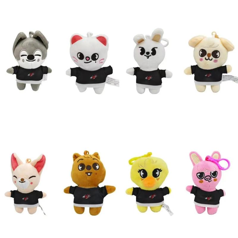 Chaveiro de Pelúcia Skzoo Stray Kids - Leeknow e Hyunjin